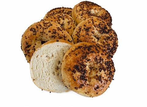 5 oz. Garlic Bagel Sliced (6 pack) - Elie