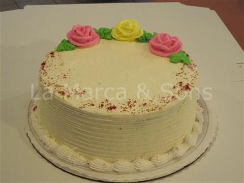 10 inch Chocolate Cake with Vanilla Frosting -Co