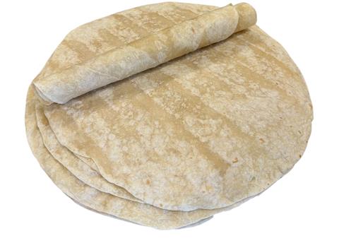 12 in. White Tortilla Wrap (12 pack) - Elie
