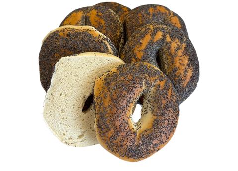4 oz. Poppy Bagel Sliced (6 pack) - Elie