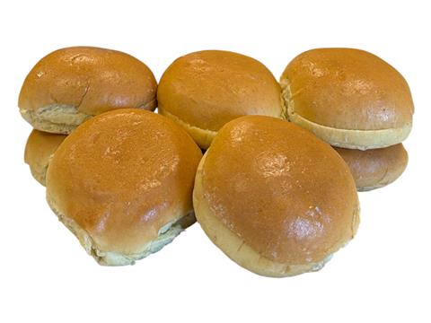 4 in. Potato Hamburger Roll Clustered Sliced (case of 96) - P