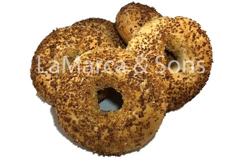 5 oz. Garlic Bagel Sliced (6 pack) - OMG
