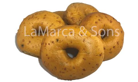 5 oz. Asiago Bagel Sliced (6 pack) - OMG