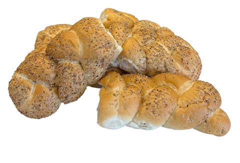 Extra Large Seeded Braided Roll (12 pack) - WH