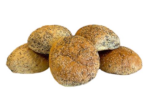 Poppy & Sesame Hamburger Roll (6 pack) - SB
