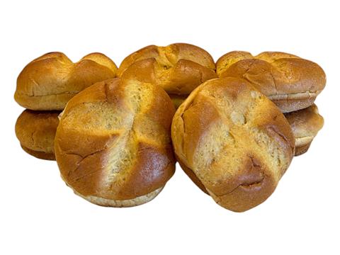 4.5 in. Sweet Potato Hamburger Roll Sliced (12 pack) - P