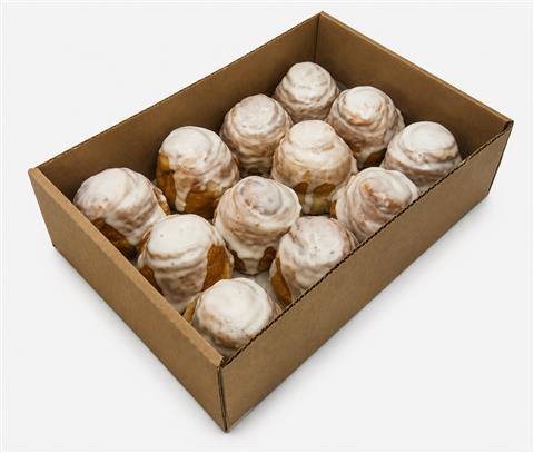 Small Cinnamon Swirl Hekla with Frosting (12 pack) - BX
