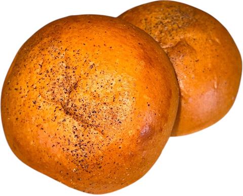 3.5 in. Black Pepper & Sea Salt Brioche Hamburger Roll (12 pack) - Fi