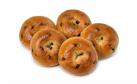1.5 oz. Mini Raisin Bagel (12 pack) - Elie