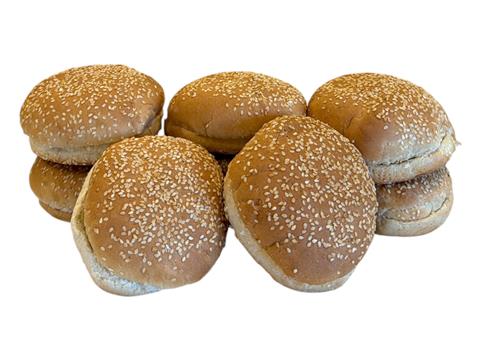4.5 in. Sesame Hamburger Roll Sliced (12 pack) - P