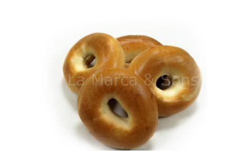 5 oz. Plain Bagel Sliced (6 pack) - OMG