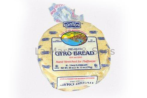7 in. Gyro Bread (10 pack) - Ko