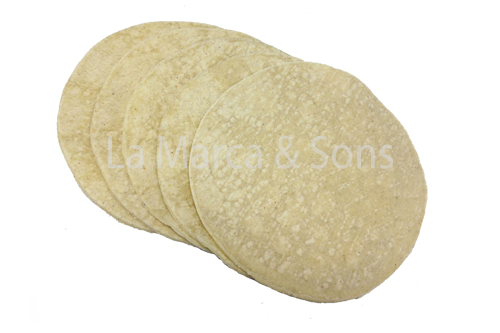 6 in. White Corn Tortilla Wrap (case of 432) - Elie
