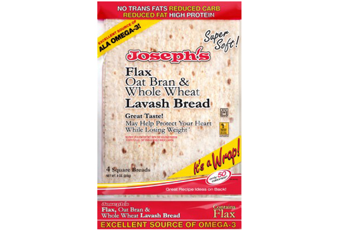 Flax & Oat Bran Square Lavash (4 pack) - Joseph