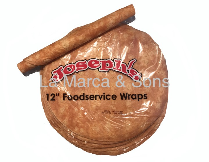 12 in. Tomato Tortilla Wrap (12 pack) - Joseph